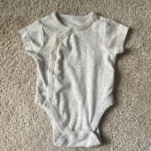 A gray plain onesie